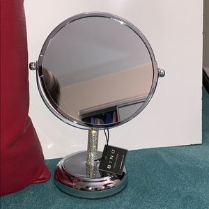 Bino Bath Bino Bedazzled Vanity Mirror In Silver Poshmark